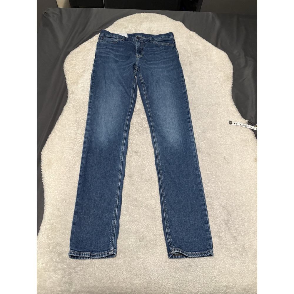 Banana Republic Men's Denim Blue Jeans Size 32x36 Fits (32x34) Slim Fit
